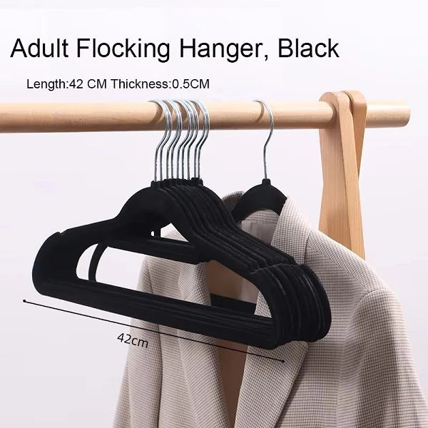 black velvet trouser hangers all black velvet hangers(001)